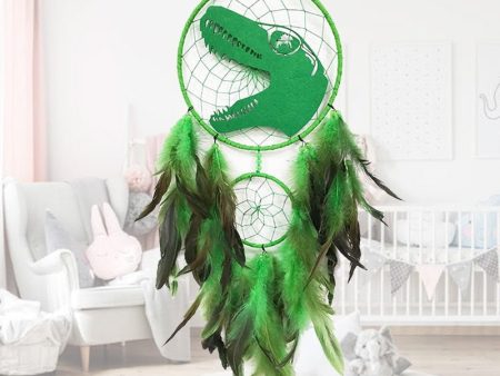 Cool Boys Dinosaur Dream Catcher | Green T-Rex Hot on Sale