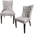 Florence  Set of 2 Fabric Dining Chair French Provincial Solid Timber Wood Online Hot Sale