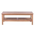 Jasmine Coffee Table 110cm Mindi Timber Wood Rattan Weave - Brown Sale