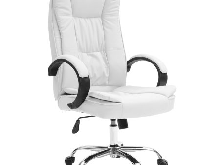 La Bella White Executive Office Chair Sage Dual-Layer Seat For Discount