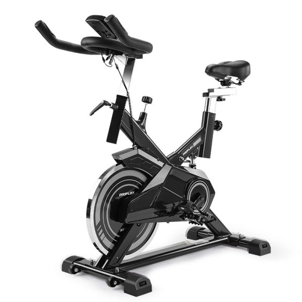 PROFLEX Spin Bike - Flywheel Commercial Gym Exercise Home Workout Grey Discount