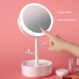 Ecoco Smart LED Light Cosmetic Makeup Mirror USB Touch Screen Home Desk Vanity 360° White For Sale