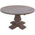 Florence  Round Dining Table 135cm French Provincial Pedestal Solid Timber Wood Online now