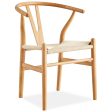 Anemone  Set of 8 Wishbone Dining Chair Beech Timber Replica Hans Wenger Natural Online Hot Sale