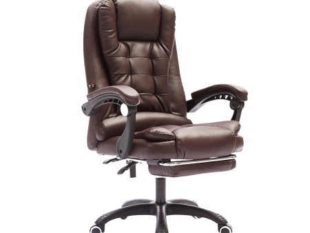 La Bella Espresso Massage Footrest Ergonomic Executive Office Chair Cheap