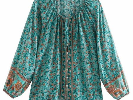 Casual Bohemian Styled Hippie Blouse Top | S-L | 2 Colours Sale