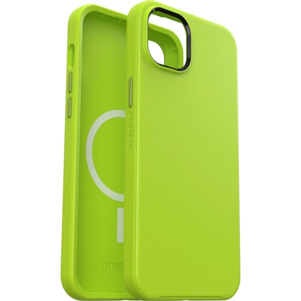 OTTERBOX Apple iPhone 14 Plus Symmetry Series+ Antimicrobial Case for MagSafe - Lime All Yours (Green) (77-89011) Online now