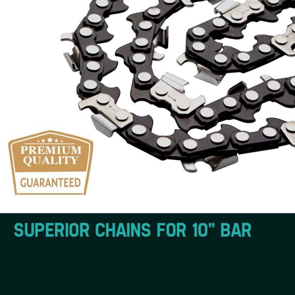 2 X 10 Baumr-AG Chainsaw Chain Bar Replacement for SX25 25CC Arborist Saws Online now