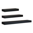 Ekkio Floating Shelf Set of 3 Black EK-WS-100-SH Fashion