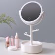 Ecoco Smart LED Light Cosmetic Makeup Mirror USB Touch Screen Home Desk Vanity 360° White For Sale