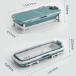 Foldable 135cm Large Massage Bathtub Portable Bath Tub with Drain for adult Hot on Sale