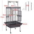 174cm Large Rolling Mobile Bird Cage Birdcage Finch Aviary Parrot Animals Playtop Stand Canary Finch Online now