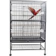 132cm Large Rolling Mobile Bird Cage Birdcage Finch Aviary Parrot Animals Playtop Stand Canary Finch Online Hot Sale