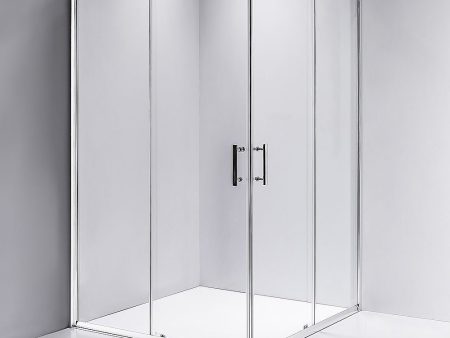 1200 x 1000mm Sliding Door Nano Safety Glass Shower Screen By Della Francesca For Cheap