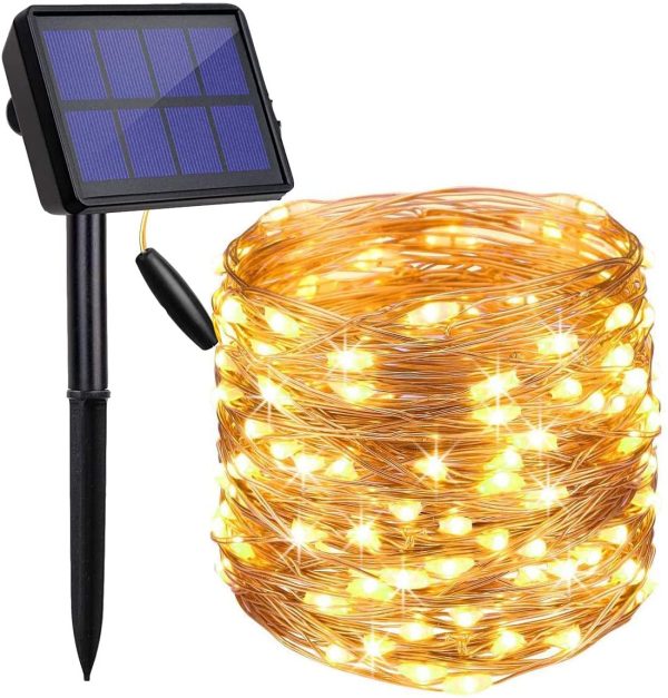 200 Waterproof LED Solar Fairy Light Outdoor with 8 Lighting Modes for Home,Garden and Decoration Supply