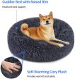 Soft Dog Bed Round Washable Plush Pet Kennel Cat Bed Mat Sofa Large 70cm For Sale