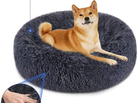 Soft Dog Bed Round Washable Plush Pet Kennel Cat Bed Mat Sofa Large 70cm For Sale