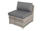 6PCS Outdoor Modular Lounge Sofa Coogee - Grey Online