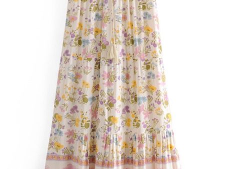 Cute Hippie Love Long Maxi Bohemian Skirt | High Waisted | S-XL Online Hot Sale