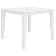 Daisy Dining Table 100cm Solid Acacia Timber Wood Hampton Furniture - White Online now