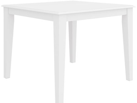 Daisy Dining Table 100cm Solid Acacia Timber Wood Hampton Furniture - White Online now