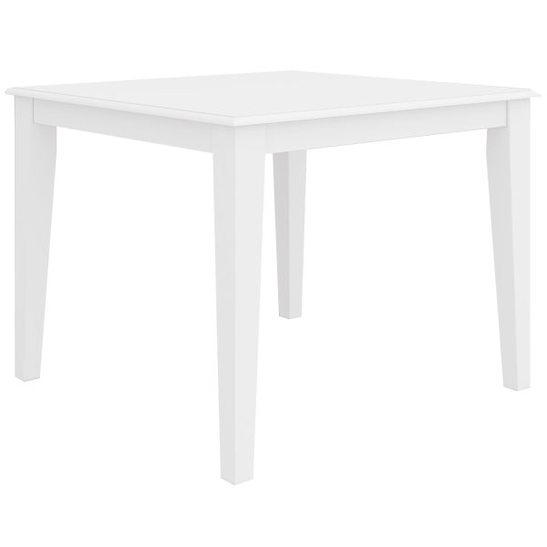 Daisy Dining Table 100cm Solid Acacia Timber Wood Hampton Furniture - White Online now