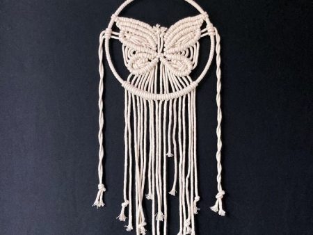 Handmade Macrame Butter Fly Dream Catcher \ Wall Hanging Discount