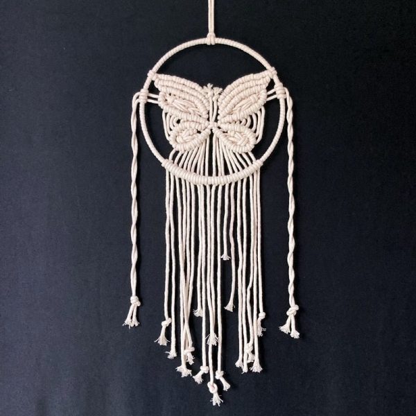 Handmade Macrame Butter Fly Dream Catcher \ Wall Hanging Discount