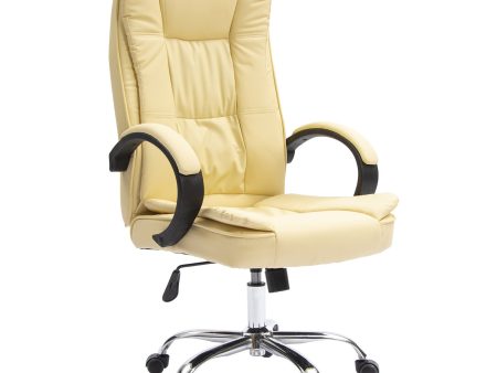 La Bella Beige Executive Office Chair Sage Dual-Layer Seat Online Sale