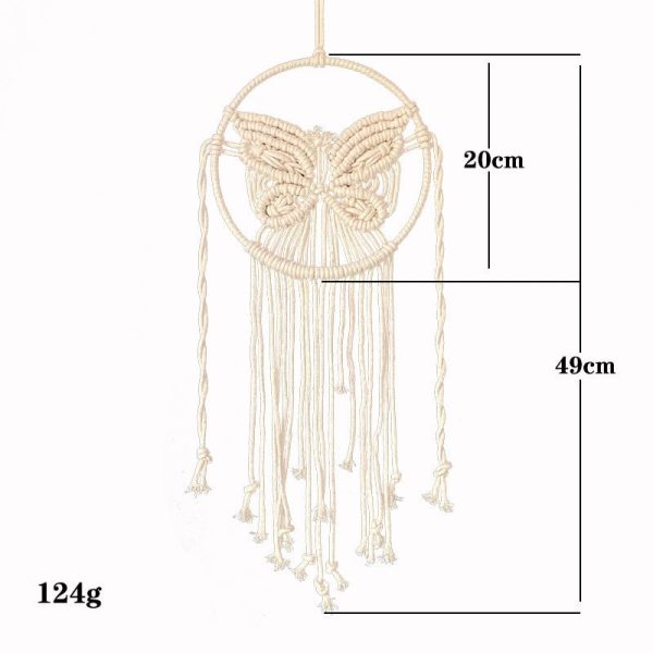 Handmade Macrame Butter Fly Dream Catcher \ Wall Hanging Discount