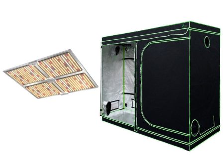 Greenfingers Grow Tent 4500W LED Grow Light Hydroponics Kits System 2.4x1.2x2M Sale