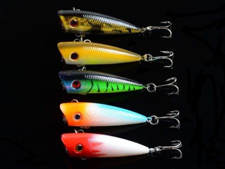 5X 6cm Popper Poppers Fishing Lure Lures Surface Tackle Fresh Saltwater For Discount