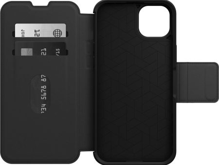 OTTERBOX Apple iPhone 14 Plus Strada Series Case - Shadow (Black) (77-88557), Military standard (MIL-STD-810G 516.6) Cheap