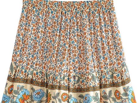 Cute Boho Hippie Summer Shorts | Flower Design | S-L Online now