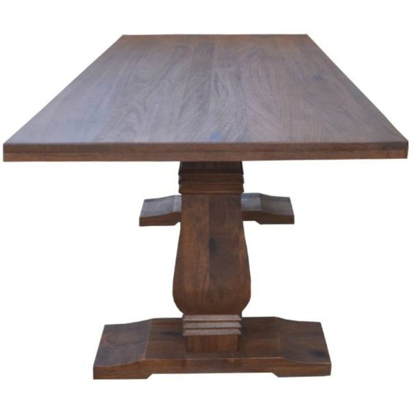 Florence  High Dining Table 200cm French Provincial Pedestal Solid Timber Wood For Sale