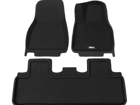 Weisshorn Car Rubber Floor Mats Front and Rear Fits Tesla Model Y 2021-2022 Hot on Sale