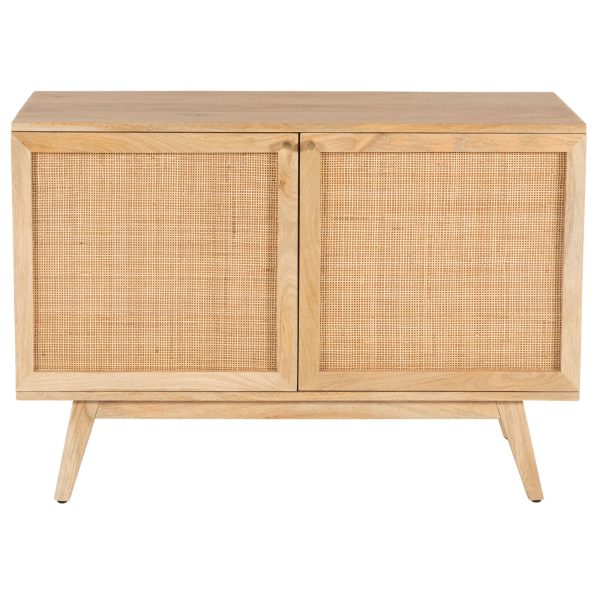 Olearia  Buffet Table 100cm 2 Door Solid Mango Wood Storage Cabinet Natural Sale