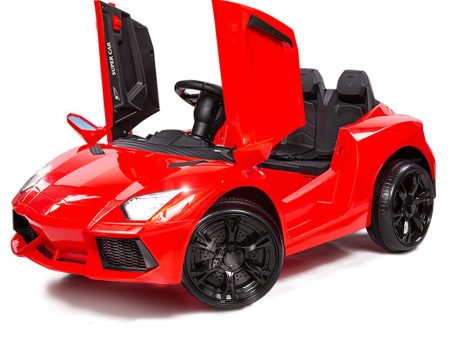 ROVO KIDS Ride-On Car LAMBORGHINI Inspired - Electric Toy Battery Remote Red Cheap