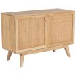 Olearia  Buffet Table 100cm 2 Door Solid Mango Wood Storage Cabinet Natural Sale