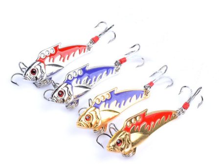 4X 8g Fishing Switchblade Blade VIBE VIB Metal Lures 50mm For Cheap