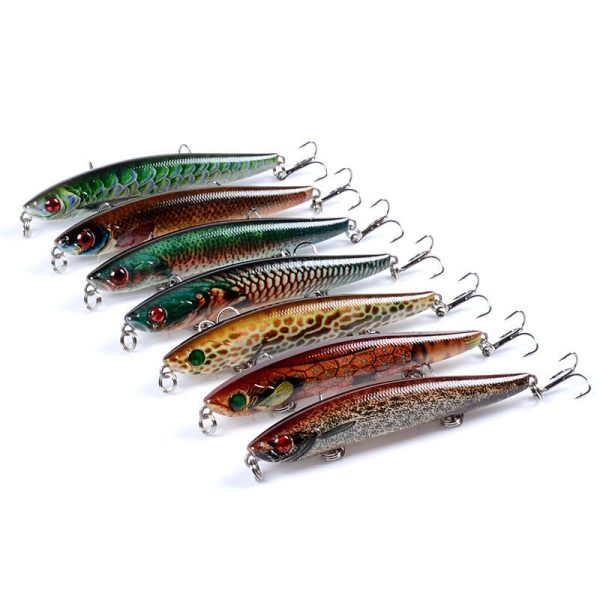 6x Popper Poppers 9.3cm Fishing Lure Lures Surface Tackle Fresh Saltwater Online Sale