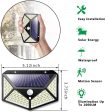 100 Waterproof LED Motion Sensor Solar Security Lights Outdoor (2pack) Supply