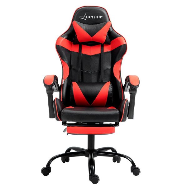 Artiss Office Chair Gaming Computer Executive Chairs Racing Seat Recliner Red Online now