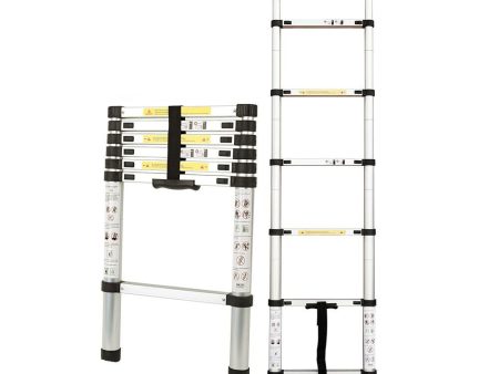 Bullet 2m Telescopic Aluminium Ladder Alloy Extension Extendable Steps For Sale