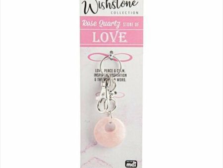 Rose Quartz Key Charm Cheap