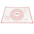 X Large Silicone Pastry Mat Thick Non Stick Baking Mat with Measurement 40*60 cm Fondant Mat Counter Mat Dough Rolling Mat Oven Liner Pie Crust Mat Black Hot on Sale