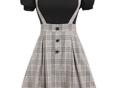 Off Shoulder Tee With Matching Crisscross Suspender Skirt | Various Colours | S-XXXL on Sale