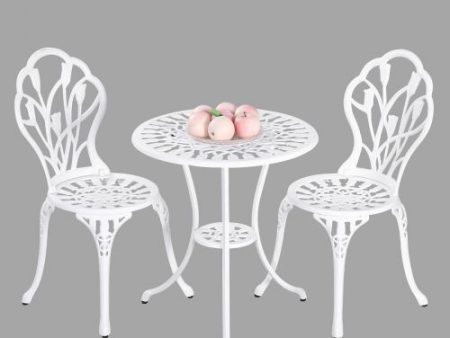 2 Seater Dominique Cast Aluminium Bistro Set Hot on Sale