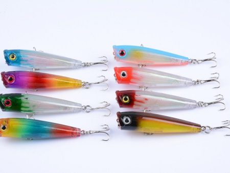 8X 6.5cm Popper Poppers Fishing Lure Lures Surface Tackle Fresh Saltwater Online Hot Sale