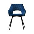 Artiss Set of 2 Caitlee Dining Chairs Kitchen Chairs Velvet Upholstered Blue Fashion